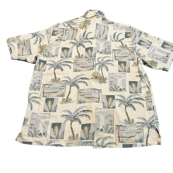 BANANA CABANA Men’s 100% Silk Hawaiian Shirt Size M - Picture 2 of 7
